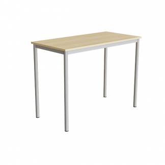 Bord Combi 200, 1200x600 mm H&oslash;jde 900 mm Lydd&aelig;mpende birk laminat p&aring; alugr&aring;t understel