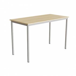 Bord Combi 200, 1400x700 mm H&oslash;jde 900 mm Lydd&aelig;mpende birk laminat p&aring; alugr&aring;t understel