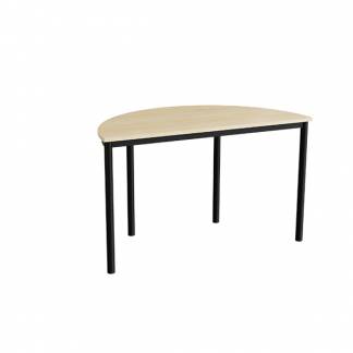 Bord Combi 209, 1200x600 mm h&oslash;jde 720 mm med birk laminat, sort stel
