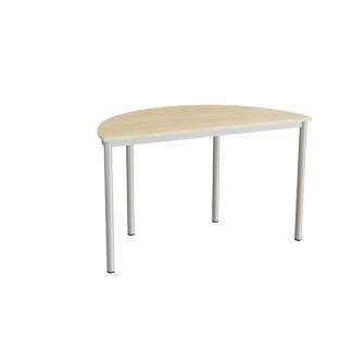 Bord Combi 209, 1200x600 mm h&oslash;jde 720 mm med lydabsorberende birk laminat, alu stel