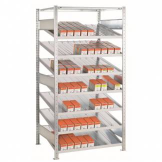 P&aring;bygningsfag Boltless FIFO-hylde 2000x1000x500mm