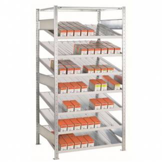 P&aring;bygningsfag Boltless FIFO-hylde 2000x1000x500mm