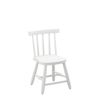Børnestol Enkel 3172, hvidbejdset massiv birk, siddehøjde 330mm