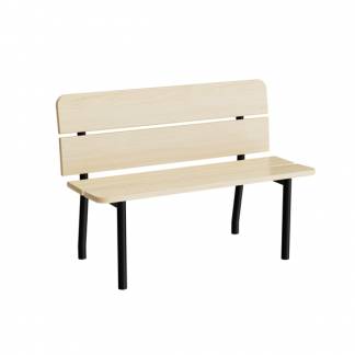 Sofa Pausa 551, 1100 mm, birkelaminat, sort stel