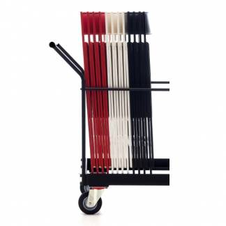 Mini stolevogn med plads til 44 Mini stole, sort