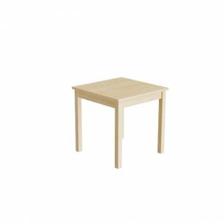 Bord Lovis 601, 600x600 mm H&oslash;jde 600 mm med birk laminat, birk understel