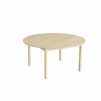 Bord Lovis 604, &Oslash;1200 mm, h&oslash;jde 600 mm, lydd&aelig;mpende birk laminat p&aring; birk understel