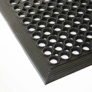 Industrim&aring;tte Ergomat Ringo 0,90x1,50 m Sort