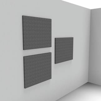 Lydabsorbent Sound Off EcoSUND V&aelig;g, 800x800x50 mm Gr&aring;, uden tekstil