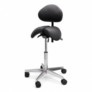 Sadelstol Polo Split h&oslash;j med rygl&aelig;n