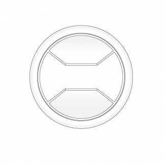 Kabelgennemf&oslash;ring &Oslash;88 mm, Hvid