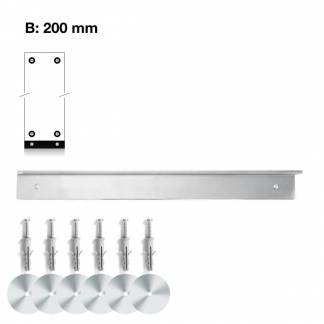 V&aelig;gkit til montering af skabs bredde 200mm