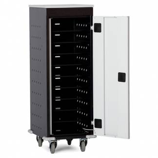 PC opladningsskab p&aring; hjul 10 rum - seq