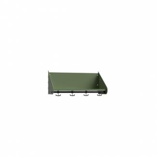 BST Hattehylde uden skillev&aelig;gge, 2 pladser B600 mm Gr&oslash;n