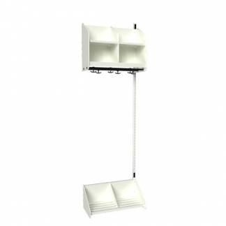 BST Kombination A, P&aring;bygningssektion 2 pladser B 600 mm, hvid