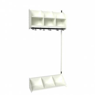 BST Kombination A,  P&aring;bygningssektion 3 pladser B 900 mm, hvid