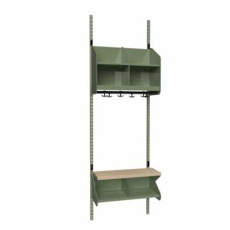 BST Kombination C,  Startsektion 2 pladser B 600 mm, gr&oslash;n