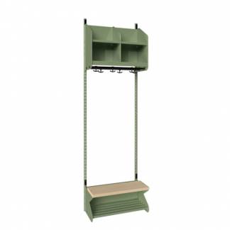 BST Kombination D,  Startsektion 2 pladser B 600 mm, grøn