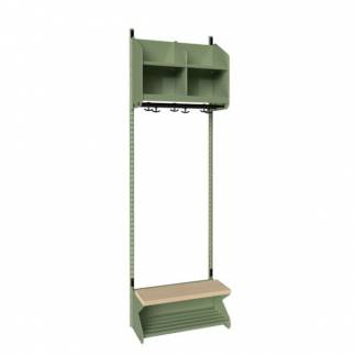 BST Kombination D,  Startsektion 2 pladser B 600 mm, gr&oslash;n