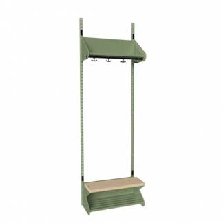 BST Kombination H, Startsektion 2 pladser B 600 mm, gr&oslash;n