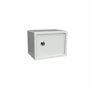 Opbevaringsboks 150x200x150 mm Gr&aring; d&oslash;r, cylinderl&aring;s