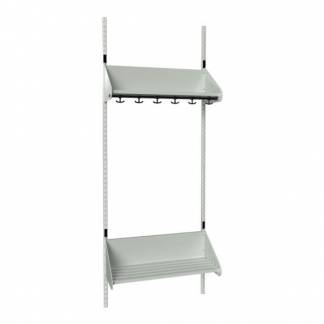 BST Kombination F, Startsektion 3 pladser B 750 mm, lys gr&aring;