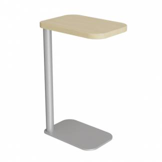 Laptopbord Xakt, Massiv ask, Alu stel