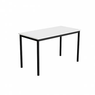 Bord Combi 200, 1200x600 mm H&oslash;jde 720 mm Hvid  laminat p&aring; sort understel