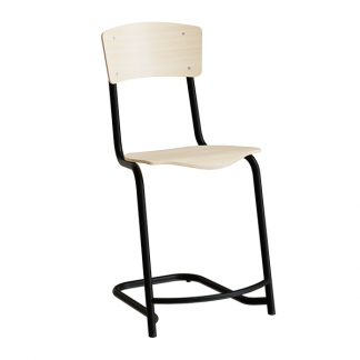 Stol Mia 196 Birk laminat, sorte stel, siddeh&oslash;jde 520mm