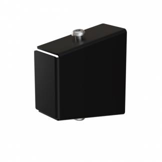 Endeafslutning st&oslash;vleoph&aelig;ng + knager&aelig;kke, sort