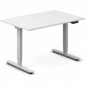 H&aelig;ve-s&aelig;nkebord DNA, Hvid 1200x800mm 2-ben/Alugr&aring;