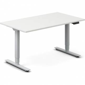 H&aelig;ve-s&aelig;nkebord DNA, Hvid 1400x800mm 2-ben/Alugr&aring;