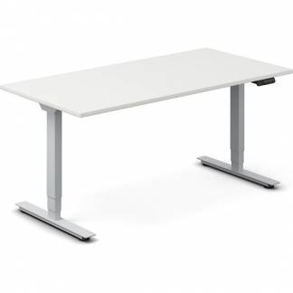 H&aelig;ve-s&aelig;nkebord DNA, Hvid 1600x800mm 2-ben/Alugr&aring;