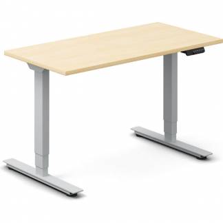 H&aelig;ve-s&aelig;nkebord DNA, Birk 1200x600 mm 2-ben/Alugr&aring;