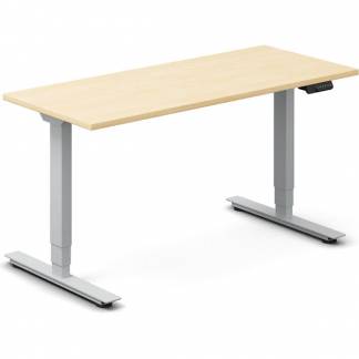 H&aelig;ve-s&aelig;nkebord DNA, Birk 1400x600 mm 2-ben/Alugr&aring;