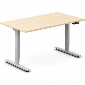 H&aelig;ve-s&aelig;nkebord DNA, Birk 1400x800 mm 2-ben/Alugr&aring;