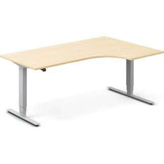 H&aelig;ve-s&aelig;nkebord DNA, Birk 1800x1200 mm H&oslash;jre 2-ben/Alugr&aring;