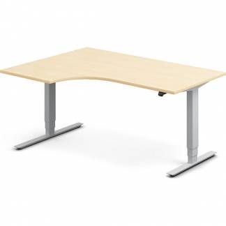 H&aelig;ve-s&aelig;nkebord DNA, Birk 1600x1200 mm Venstre 2-ben/Alugr&aring;