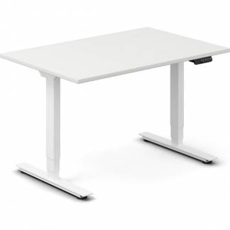 H&aelig;ve-s&aelig;nkebord DNA, Hvid 1200x800mm 2-ben/Hvid