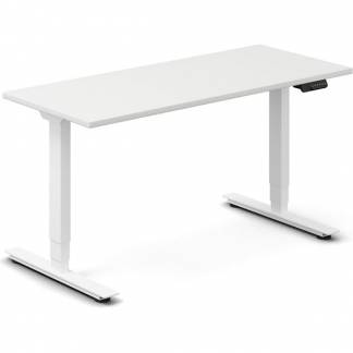 H&aelig;ve-s&aelig;nkebord DNA, Hvid 1400x600mm 2-ben/Hvid