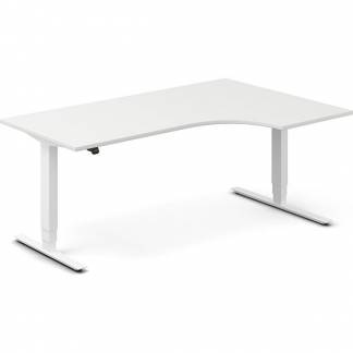 H&aelig;ve-s&aelig;nkebord DNA, Hvid 1800x1200mm H&oslash;jre 2-ben/Hvid