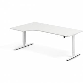 H&aelig;ve-s&aelig;nkebord DNA, Hvid 2000x1200mm Venstre 2-ben/Hvid