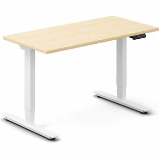 H&aelig;ve-s&aelig;nkebord DNA, Birk 1200x600 mm 2-ben/Hvid