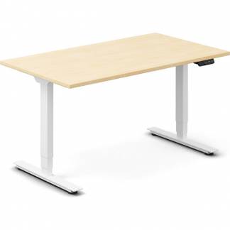 H&aelig;ve-s&aelig;nkebord DNA, Birk 1400x800 mm 2-ben/Hvid