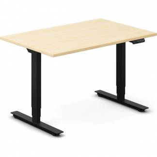 H&aelig;ve-s&aelig;nkebord DNA, Birk 1200x800 mm 2-ben/Sort