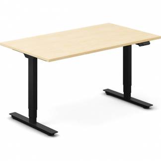 H&aelig;ve-s&aelig;nkebord DNA, Birk 1400x800 mm 2-ben/Sort