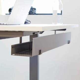 Kabelbakke Slim justerbar Alugrå