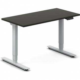 H&aelig;ve-s&aelig;nkebord DNA, Antracit 1200x600 mm 2-ben/Alugr&aring;