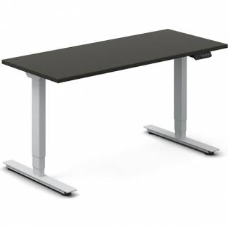 H&aelig;ve-s&aelig;nkebord DNA, Antracit 1400x600 mm 2-ben/Alugr&aring;