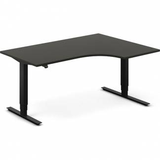 H&aelig;ve-s&aelig;nkebord DNA, Antracit 1600x1200 mm H&oslash;jre 2-ben/Sort